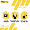 Krisbow Ukuran S Troli Kebersihan 3 Tingkat - Abu-Abu Cleaning Cart Peralatan Kebersihan Perabotan Bersih-Bersih Trolley Kebersihan