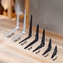 Kenmaster Siku Rak 5 X 6 CM- 1 set isi 2 PCS /SKRK003 - Siku Penyangga