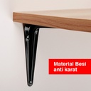 Kenmaster Siku Rak 8 X 10 CM- 1 set isi 2 PCS / SKRK029-Siku Penyangga