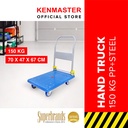 Kenmaster Hand Truck 150KG KM-150 PP+STEEL / Troli Lipat Dorong Biru