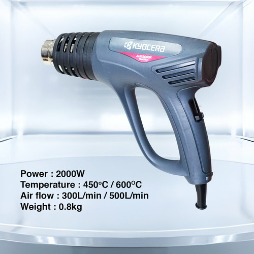 Kyocera Heat Gun AHG-2000K +Kit Pemanas Plastik 2000W FREE Busa