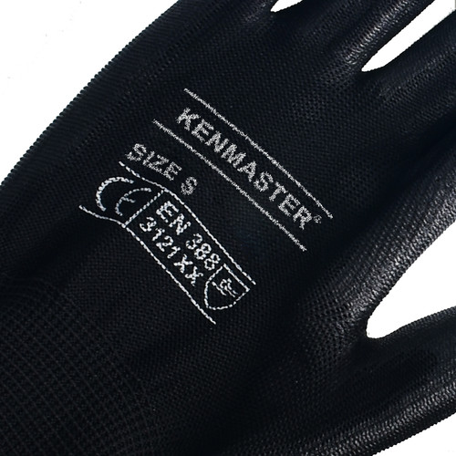 Kenmaster Sarung Tangan Pelindung Hitam / Sarung Tangan Safety
