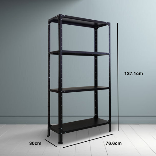 Kenmaster Rak 4 Susun RS-374M Multipurpose Black - RAK049