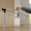 Gantungan Baju H08 Abu- Hanger isi 6 Pcs / Set Kenmaster - GANT076