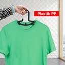 Gantungan Baju H11B Hitam- Hanger isi 3 Pcs / Set Kenmaster - GANT079