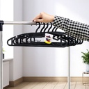 Gantungan Baju H06 Hitam - Hanger isi 6 Pcs / Set Kenmaster - GANT075
