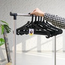 Gantungan Baju H01 Hitam - Hanger isi 6 Pcs / Set Kenmaster - GANT058
