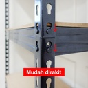 Kenmaster Rak 5 Susun Multipurpose Dark Grey - RAK-026