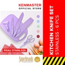 Kitchen Knife Set / Pisau Set Stainless Anti Lengket - OL031