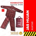 Jas Hujan Set - Jaket Celana AVATAR Merah - Ukuran L