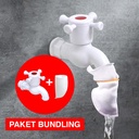 PAKET HEMAT - Kran Taman PVC KM8012 Palang + Saringan Air Kain Kenmast