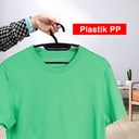 Gantungan Baju H06 Hitam - Hanger isi 6 Pcs / Set Kenmaster - GANT075