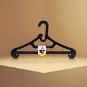Gantungan Baju H01 Hitam - Hanger isi 6 Pcs / Set Kenmaster - GANT058