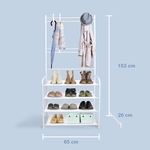 Rak Gantungan Baju Rak Sepatu / Sepatu+ Topi Rak HP25 670 Multifungsi