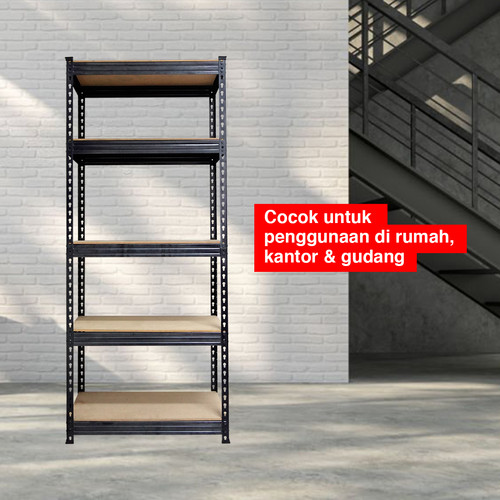 Kenmaster Rak 5 Susun Multipurpose Dark Grey - RAK-026