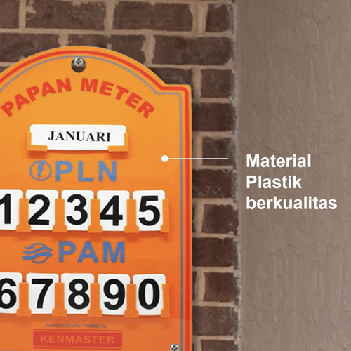 Kenmaster Plastik Stand Meter PLN - Kuning