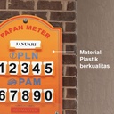 Kenmaster Plastik Stand Meter PLN - Kuning