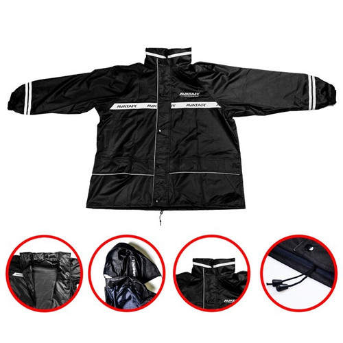 Jas Hujan Set - Jaket Celana AVATAR Dark Blue - Ukuran M