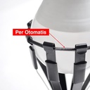 Paket Lampu 7Watt + Tongkat Lampu KM-021-8 Jari / 2.4 Meter Kenmaster