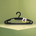Gantungan Baju H06 Hitam - Hanger isi 6 Pcs / Set Kenmaster - GANT075