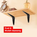 Kenmaster Siku Rak / Siku Penyangga Rak Dekorasi / 1 set Isi 2 PCS