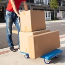 Kenmaster Hand Truck 300KG KM-300 PP+STEEL / Troli Lipat Dorong Biru