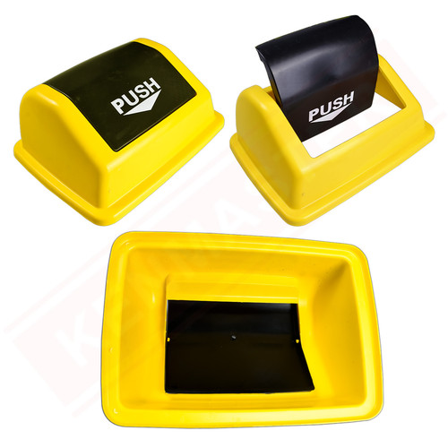 Kent Tempat Sampah Plastik KT-60 U Yellow / Tong Sampah 75CM - TONG018