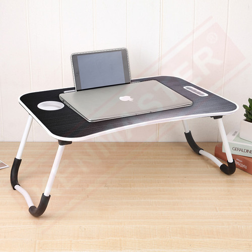 Meja Belajar Lipat / Meja Computer Biru SY-CT-6 Tempat Minum + HP