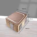 Storage Box SY-213 / Tempat Penyimpanan Serbaguna/Tempat Pakaian-Brown