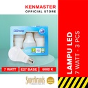 Lightspro Lampu LED Bundle Package - 7 Watt - 3 Buah
