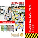 Tas Belanja Lipat Roda Serbaguna NM-108 / Trolly Shopping Bag - Motif