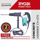 Ryobi Concrete Hammer CH-470 / Mesin Bobok FREE ToolBoxB250+FaceShield