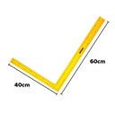 Kenmaster Penggaris Siku Baja 40 x 60 Cm - Penggaris Siku Tukang