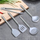 Vima Home Silicone Spatula + Stainless Cooking Set - Gray