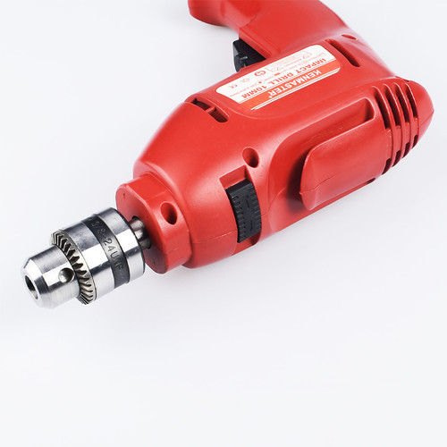 Kenmaster Bor Impact 10MM Electric Drill REVERSIBLE-Merah
