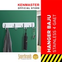 Kenmaster Hanger Plat 4 Gaet JY205 - Hooks Besi Gantungan Multifungsi