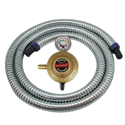 KENMASTER Paket Regulator Meter + Selang Gas Protec