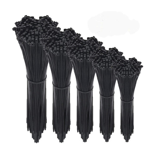Kenmaster Cable Ties 3x15cmx100Pcs Black 2 Pack