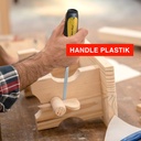 Sunflex Pahat Kayu 1 1/2" Gagang Transparan
