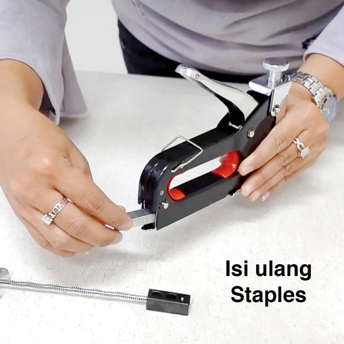 Kenmaster Stapler Gun Besi 4-14MM Plus Isi Stapler 8mm 1 Box