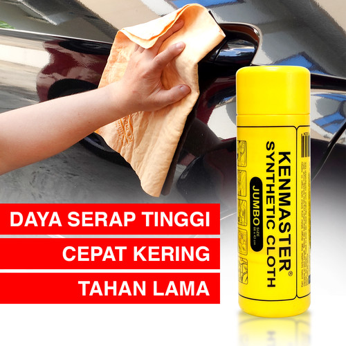 Kenmaster Chamois Jumbo 66X43 Cm - Yellow Box (Lap Motor Ukuran Besar)