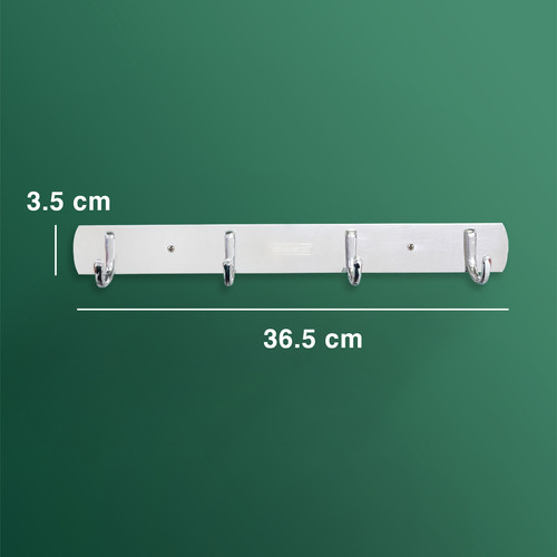 Kenmaster Hanger Plat 4 Gaet JY205 - Hooks Besi Gantungan Multifungsi