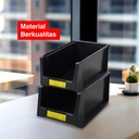 Kenmaster Plastik Stackable Hitam SK01