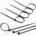 Kenmaster Cable Ties 3x15cmx100Pcs Black 2 Pack