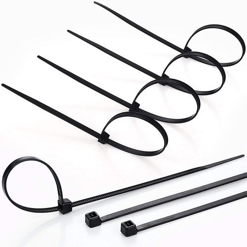 Kenmaster Cable Ties 3X10cmX100Pcs Black + White ( 2 Pack )