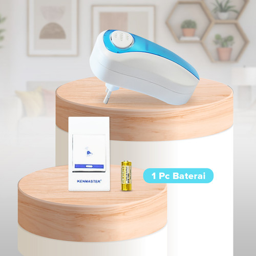 Kenmaster Door Bell Detail Kanan KM-008 - Bel Pintu Rumah / Wireless