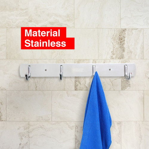 Kenmaster Hanger Plat 4 Gaet JY205 - Hooks Besi Gantungan Multifungsi
