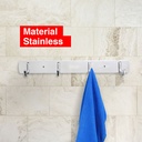 Kenmaster Hanger Plat 4 Gaet JY205 - Hooks Besi Gantungan Multifungsi