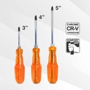 Kenmaster Obeng Ketok Crystal CRV 3 Inc (+) - 2 PCS