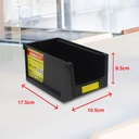 Kenmaster Plastik Stackable Hitam SK01